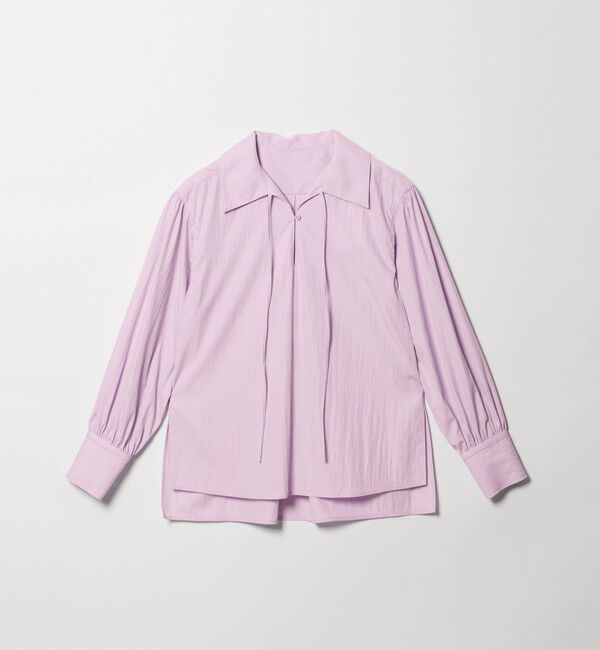 EMMEL REFINES「＜EMMEL REFINES＞EM スキッパー シャツ」|シャツ・ブラウス|LILAC
