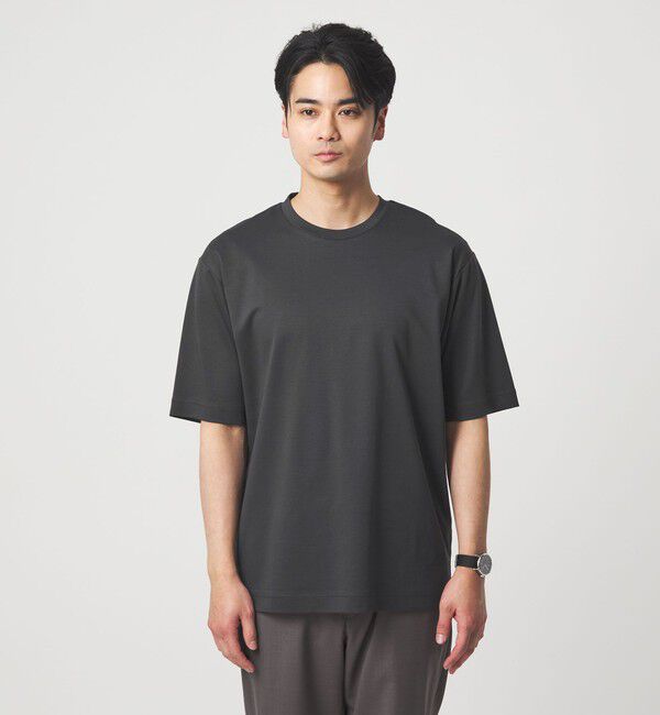 UNITED ARROWS green label relaxing「オーガニックコットン ポンチ クルーネック Tシャツ -接触冷感-」|Tシャツ・カットソー|