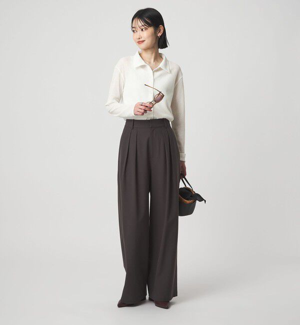 UNITED ARROWS green label relaxing「シアー サーマル ポロカーディガン」|カーディガン|