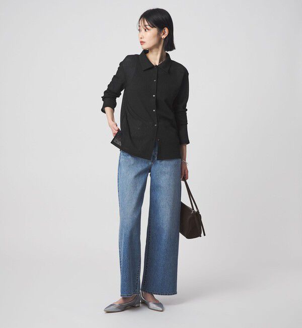 UNITED ARROWS green label relaxing「シアー サーマル ポロカーディガン」|カーディガン|