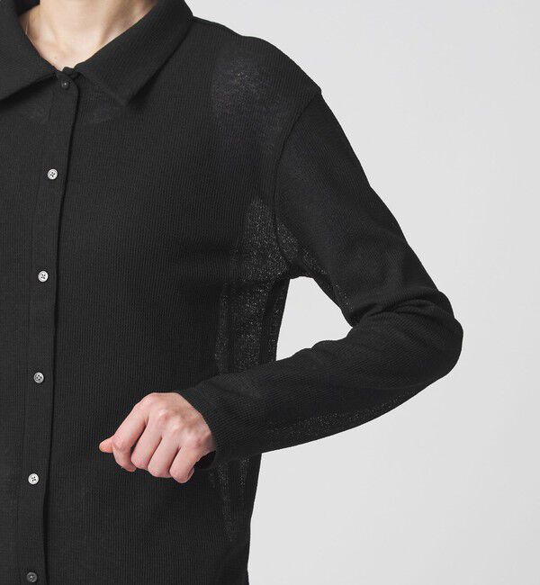 UNITED ARROWS green label relaxing「シアー サーマル ポロカーディガン」|カーディガン|