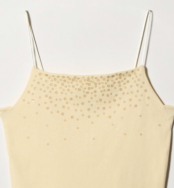 ATTISESSION「＜ATTISESSION＞シークイン エンブロイダリー ニット キャミソール」|キャミソール|