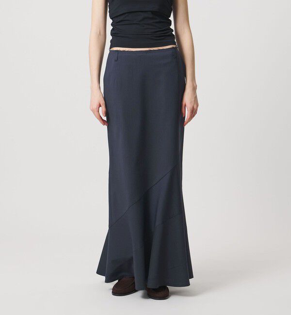 ATTISESSION「＜ATTISESSION＞エスカルゴ スカート ストライプ」|スカート|