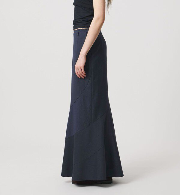 ATTISESSION「＜ATTISESSION＞エスカルゴ スカート ストライプ」|スカート|