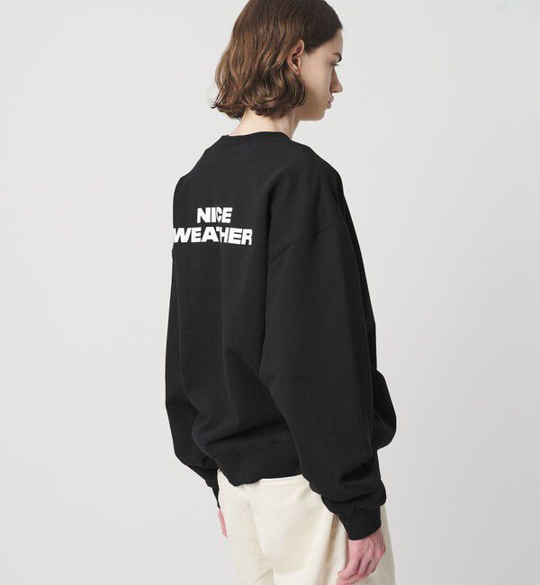 NICE WEATHER「＜NICE WEATHER＞ロゴ クルーネック スウェットプルオーバー」|Tシャツ・カットソー|