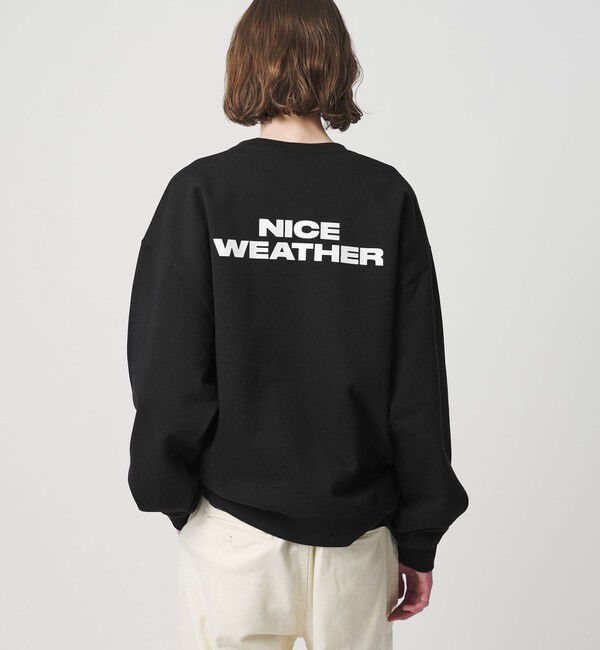 NICE WEATHER「＜NICE WEATHER＞ロゴ クルーネック スウェットプルオーバー」|Tシャツ・カットソー|