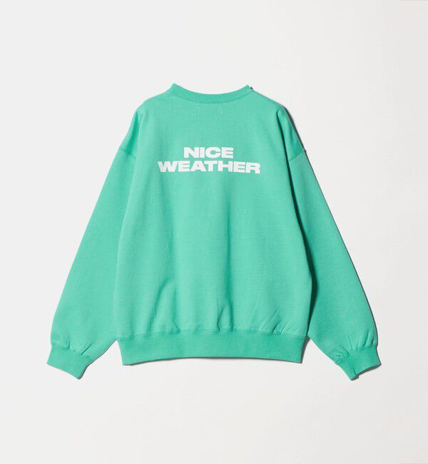NICE WEATHER「＜NICE WEATHER＞ロゴ クルーネック スウェットプルオーバー」|Tシャツ・カットソー|