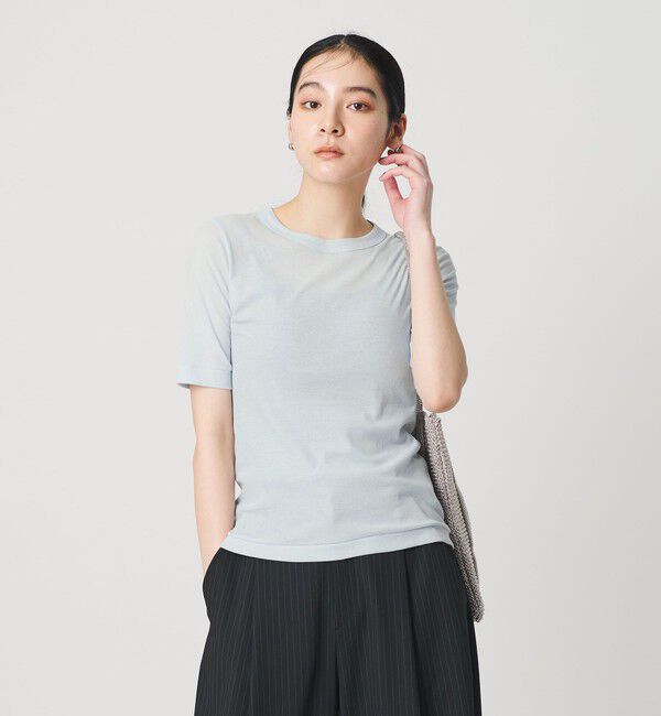 BEAUTY&YOUTH UNITED ARROWS「コットン ソフト シアー フライスTシャツ」|Tシャツ・カットソー|LT.BLUE