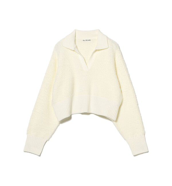 Ray BEAMS 「フェザー シャギー スキッパー ニット」|ニット・セーター|