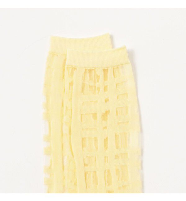 Ray BEAMS 「チェック シアー ソックス」|ソックス|