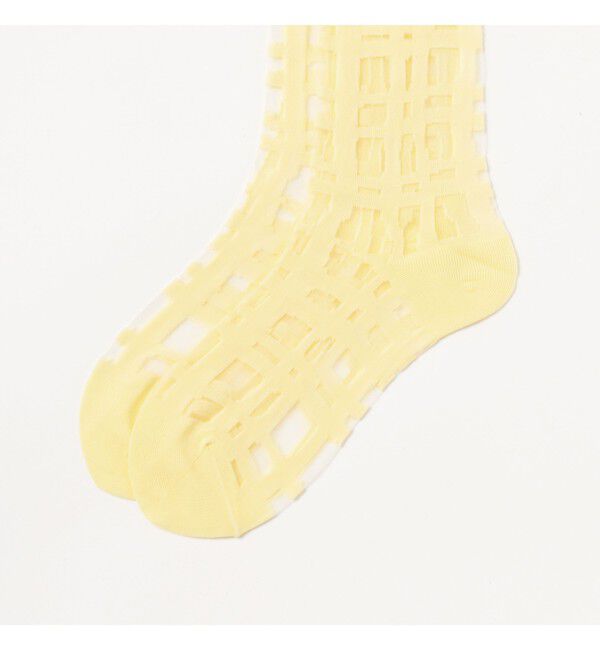 Ray BEAMS 「チェック シアー ソックス」|ソックス|