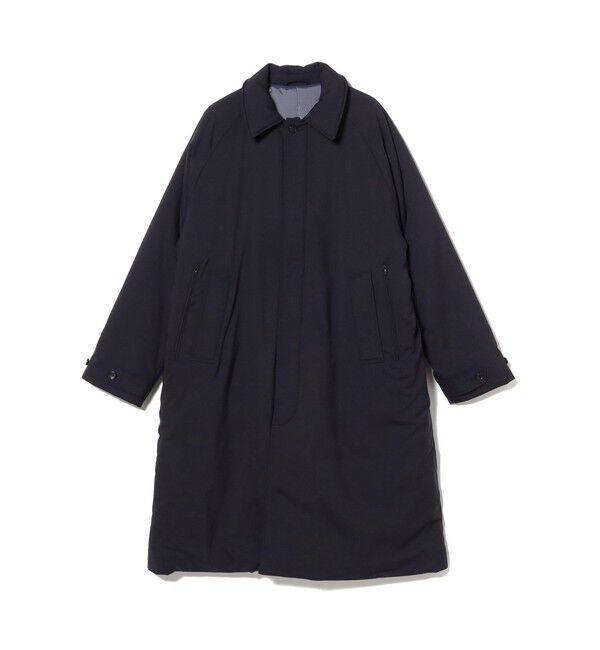 BEAMS「ワイドフィット 中綿ステンカラーコート」|ダッフルコート|NAVY