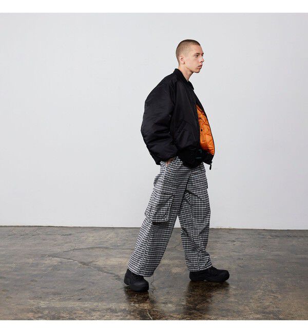 BEAMS「チェック カーゴ パンツ」|チノ|
