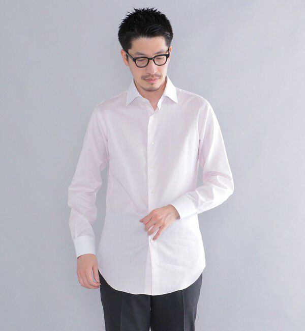 SHIPS「SHIPS: イージーアイロン ワイドカラー  クレリック シャツ」|シャツ・ブラウス|