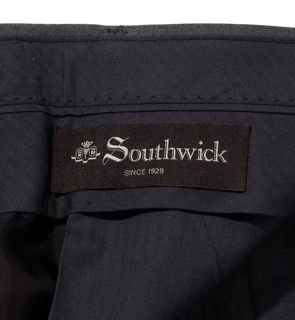 SHIPS「Southwick Gate Label: ノープリーツ ウール トラウザーズ」|スラックス|