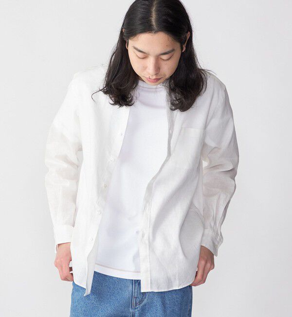 SHIPS「SHIPS: SOLOTEX(R) リネン レギュラーカラー シャツ」|シャツ・ブラウス|