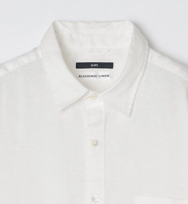 SHIPS「SHIPS: SOLOTEX(R) リネン レギュラーカラー シャツ」|シャツ・ブラウス|