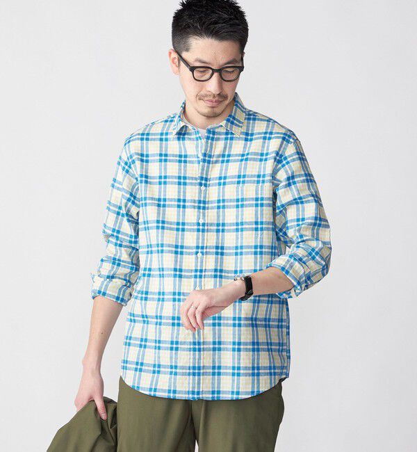 SHIPS「SHIPS: SOLOTEX(R) リネン レギュラーカラー シャツ」|シャツ・ブラウス|