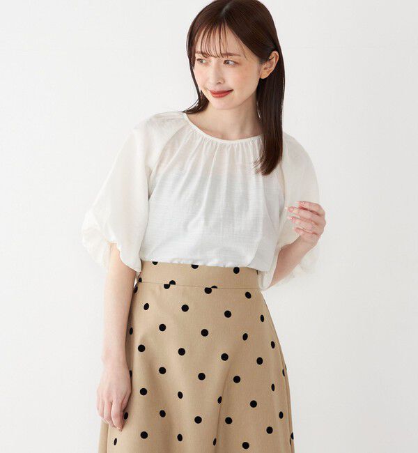 SHIPS Colors 「SHIPS Colors:〈手洗い可能〉スラブ ボリュームスリーブ ブラウス◇」|シャツ・ブラウス|