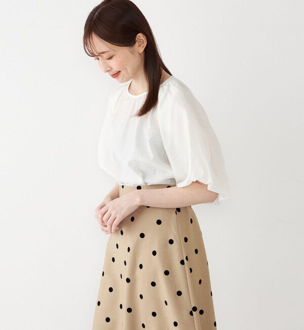 SHIPS Colors 「SHIPS Colors:〈手洗い可能〉スラブ ボリュームスリーブ ブラウス◇」|シャツ・ブラウス|