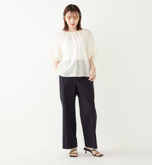 SHIPS Colors 「SHIPS Colors:〈手洗い可能〉スラブ ボリュームスリーブ ブラウス◇」|シャツ・ブラウス|