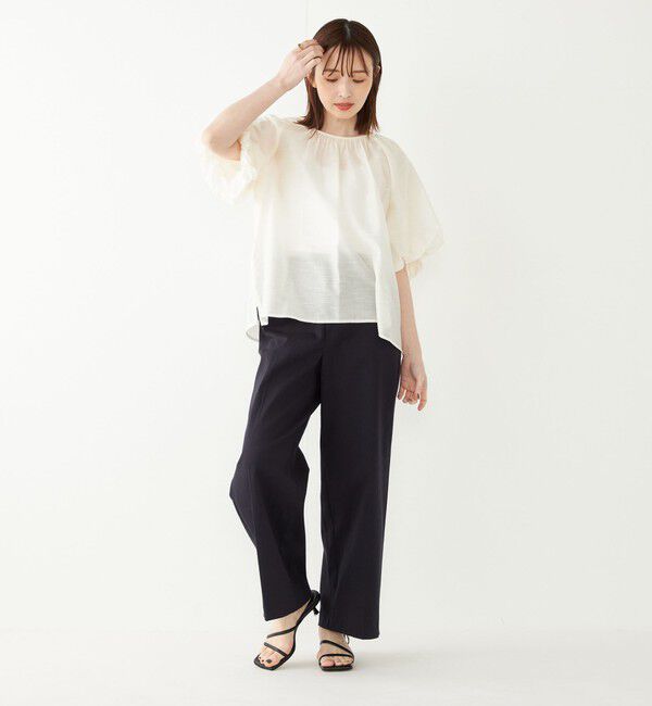 SHIPS Colors 「SHIPS Colors:〈手洗い可能〉スラブ ボリュームスリーブ ブラウス◇」|シャツ・ブラウス|