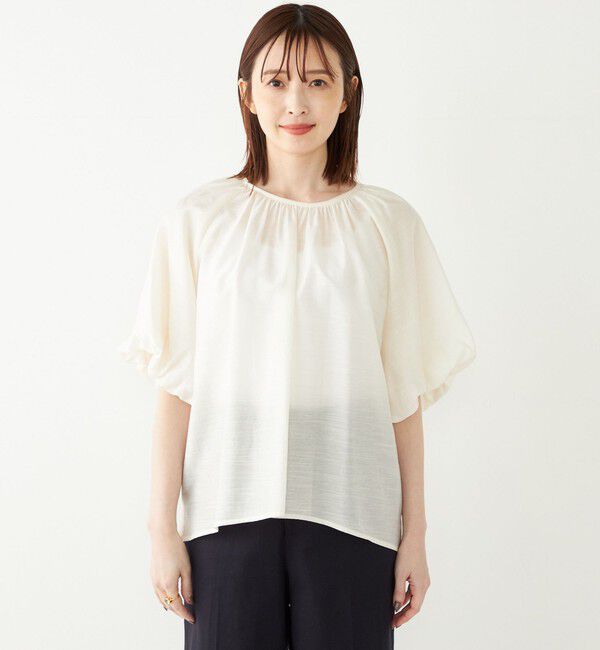 SHIPS Colors 「SHIPS Colors:〈手洗い可能〉スラブ ボリュームスリーブ ブラウス◇」|シャツ・ブラウス|