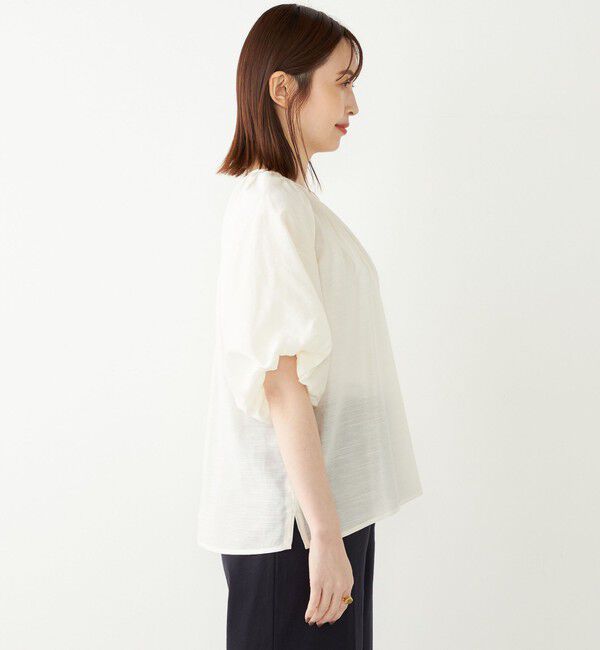 SHIPS Colors 「SHIPS Colors:〈手洗い可能〉スラブ ボリュームスリーブ ブラウス◇」|シャツ・ブラウス|