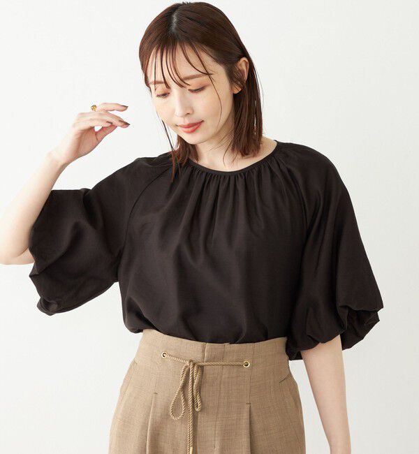 SHIPS Colors 「SHIPS Colors:〈手洗い可能〉スラブ ボリュームスリーブ ブラウス◇」|シャツ・ブラウス|