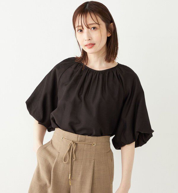 SHIPS Colors 「SHIPS Colors:〈手洗い可能〉スラブ ボリュームスリーブ ブラウス◇」|シャツ・ブラウス|