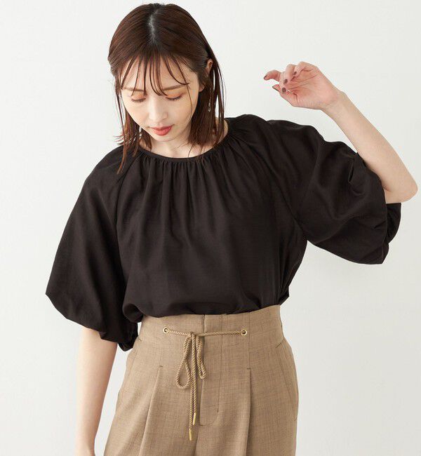 SHIPS Colors 「SHIPS Colors:〈手洗い可能〉スラブ ボリュームスリーブ ブラウス◇」|シャツ・ブラウス|