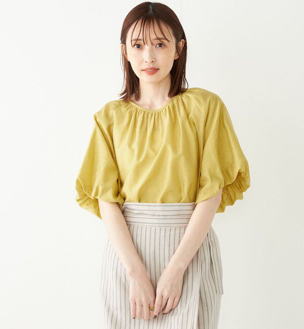 SHIPS Colors 「SHIPS Colors:〈手洗い可能〉スラブ ボリュームスリーブ ブラウス◇」|シャツ・ブラウス|