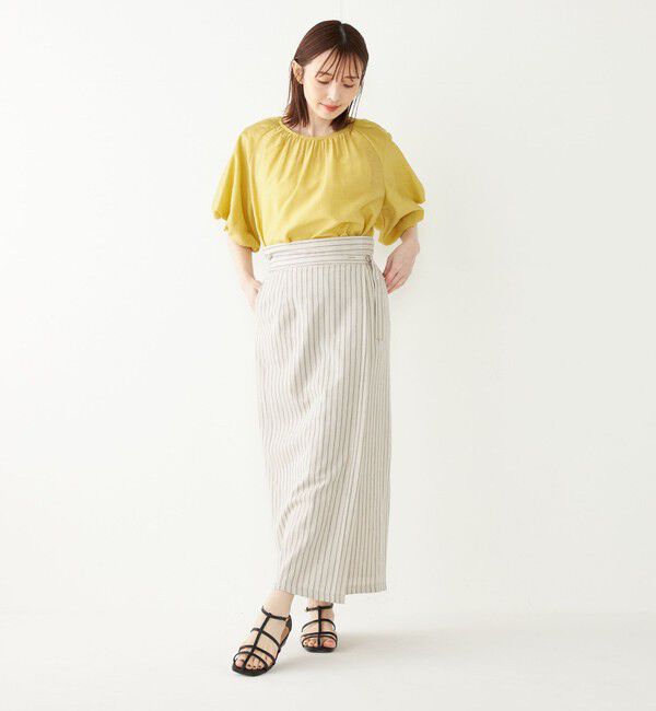 SHIPS Colors 「SHIPS Colors:〈手洗い可能〉スラブ ボリュームスリーブ ブラウス◇」|シャツ・ブラウス|