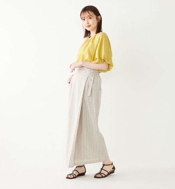 SHIPS Colors 「SHIPS Colors:〈手洗い可能〉スラブ ボリュームスリーブ ブラウス◇」|シャツ・ブラウス|