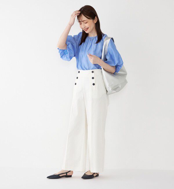 SHIPS Colors 「SHIPS Colors:〈手洗い可能〉スラブ ボリュームスリーブ ブラウス◇」|シャツ・ブラウス|