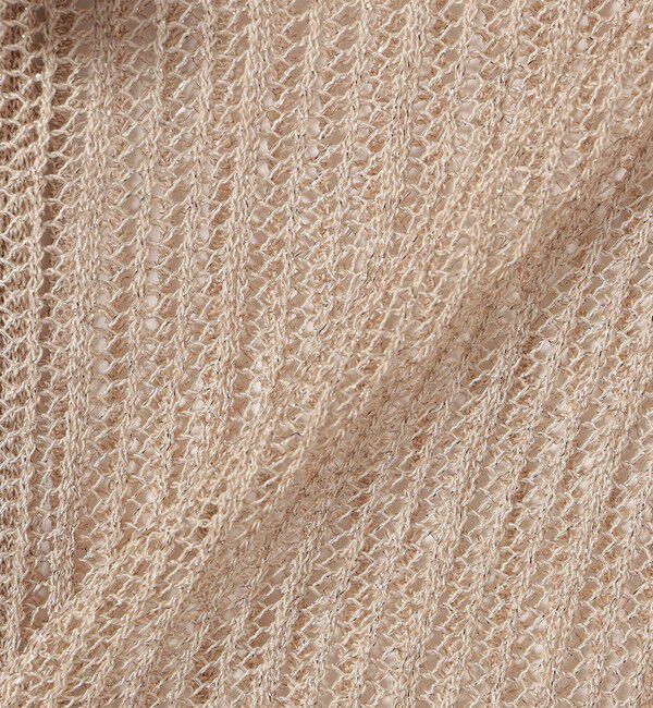 SHIPS Colors 「SHIPS Colors:〈手洗い可能〉ラメ メッシュ ジップ カーディガン」|カーディガン|