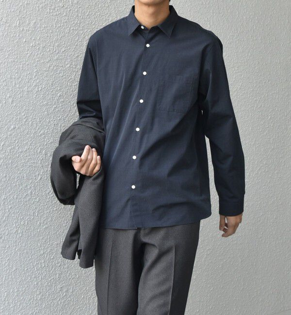 SHIPS any「SHIPS any: ストライプ / ソリッド リラックス レギュラーカラー シャツ 26SS◇」|シャツ・ブラウス|グレー系