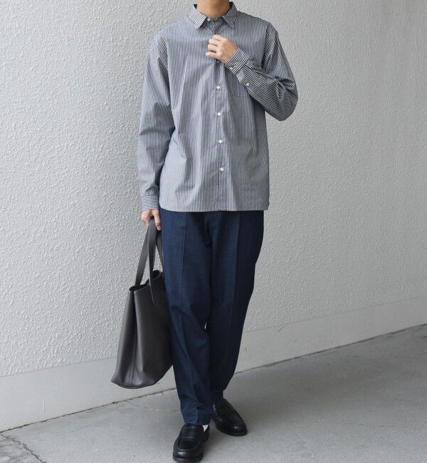 SHIPS any「SHIPS any: ストライプ / ソリッド リラックス レギュラーカラー シャツ 26SS◇」|シャツ・ブラウス|