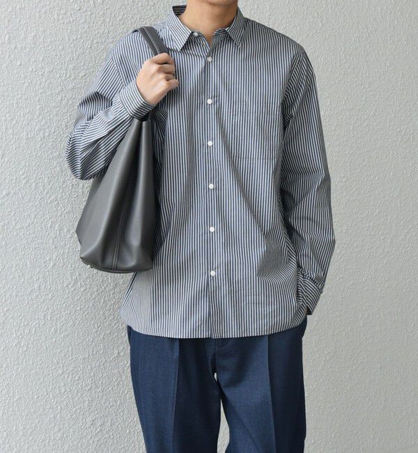 SHIPS any「SHIPS any: ストライプ / ソリッド リラックス レギュラーカラー シャツ 26SS◇」|シャツ・ブラウス|