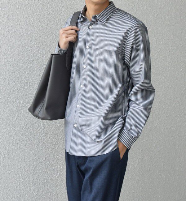 SHIPS any「SHIPS any: ストライプ / ソリッド リラックス レギュラーカラー シャツ 26SS◇」|シャツ・ブラウス|