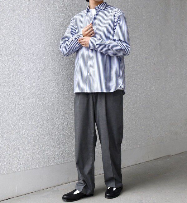 SHIPS any「SHIPS any: ストライプ / ソリッド リラックス レギュラーカラー シャツ 26SS◇」|シャツ・ブラウス|