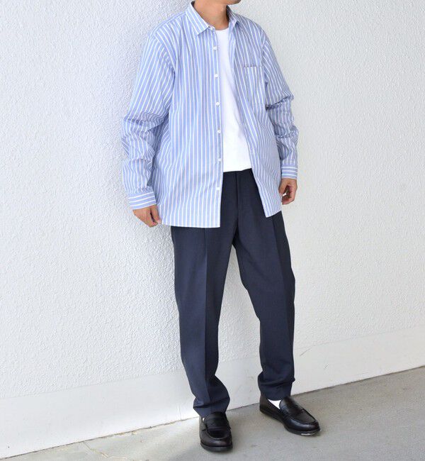 SHIPS any「SHIPS any: ストライプ / ソリッド リラックス レギュラーカラー シャツ 26SS◇」|シャツ・ブラウス|