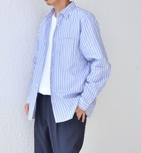 SHIPS any「SHIPS any: ストライプ / ソリッド リラックス レギュラーカラー シャツ 26SS◇」|シャツ・ブラウス|