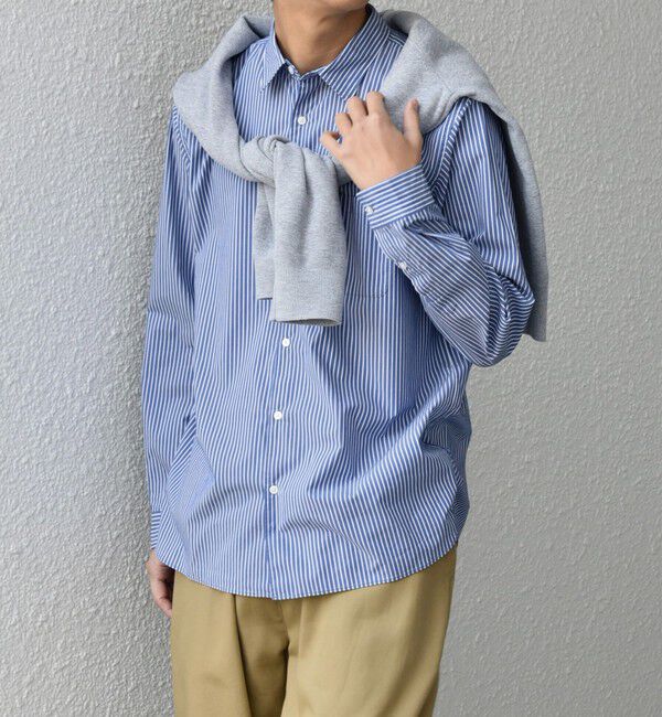 SHIPS any「SHIPS any: ストライプ / ソリッド リラックス レギュラーカラー シャツ 26SS◇」|シャツ・ブラウス|