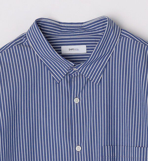 SHIPS any「SHIPS any: ストライプ / ソリッド リラックス レギュラーカラー シャツ 26SS◇」|シャツ・ブラウス|