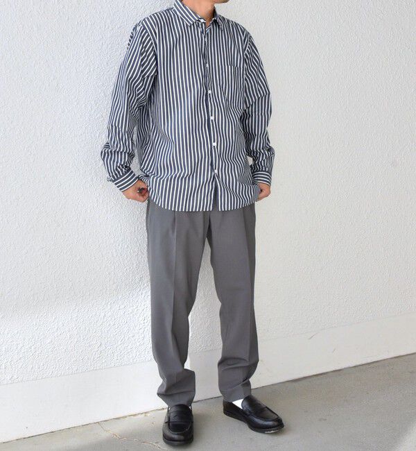 SHIPS any「SHIPS any: ストライプ / ソリッド リラックス レギュラーカラー シャツ 26SS◇」|シャツ・ブラウス|