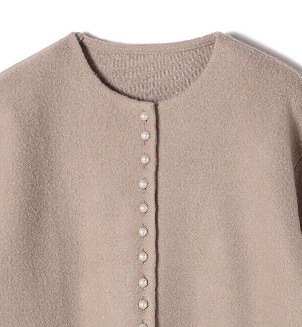 SHIPS for women「〈手洗い可能〉パール モチーフ ボタン ジャッカル カーディガン」|カーディガン|