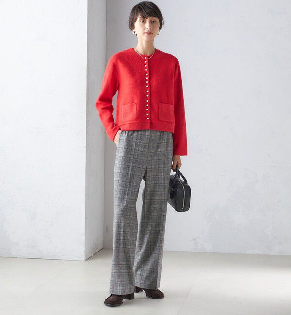 SHIPS for women「〈手洗い可能〉パール モチーフ ボタン ジャッカル カーディガン」|カーディガン|