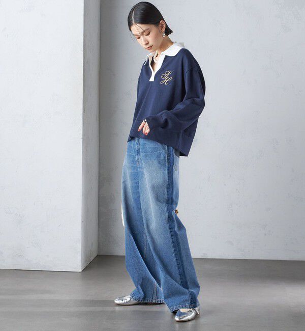 SHIPS for women「〈手洗い可能〉エンブレム ラガー ニット」|ニット・セーター|