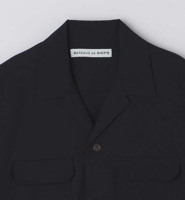 SHIPS「BATEAUX DE SHIPS: ウール トロピカル 半袖 シャツ」|シャツ・ブラウス|